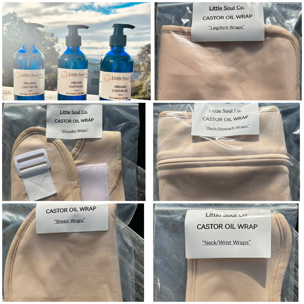 Castor Oil Wraps (Bottom Half of Body)