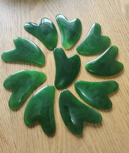 Green Natural Beeswax Resin Gua Sha