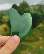 Load image into Gallery viewer, Green Natural Beeswax Resin Gua Sha

