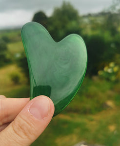 Green Natural Beeswax Resin Gua Sha